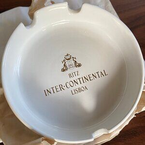 Vintage Ritz Inter-Continental Lisboa (Lisbon) Ceramic Ashtray - Exc Cond